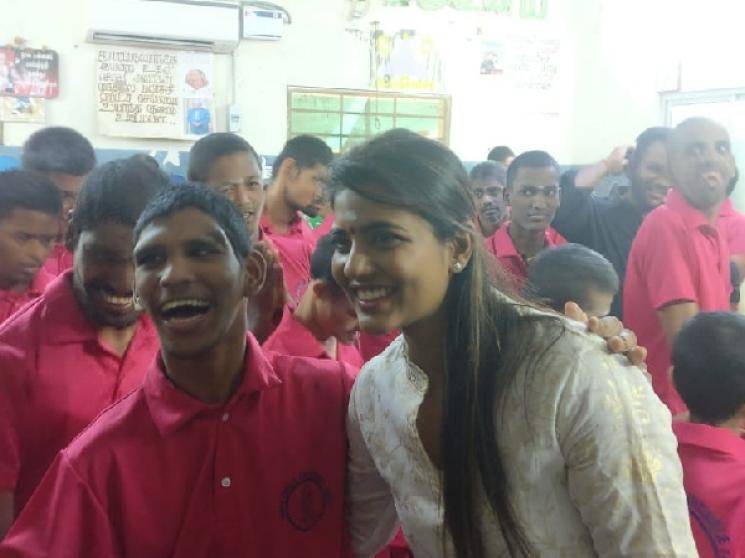 Aishwarya Rajesh celebrates birthday with underprivileged children